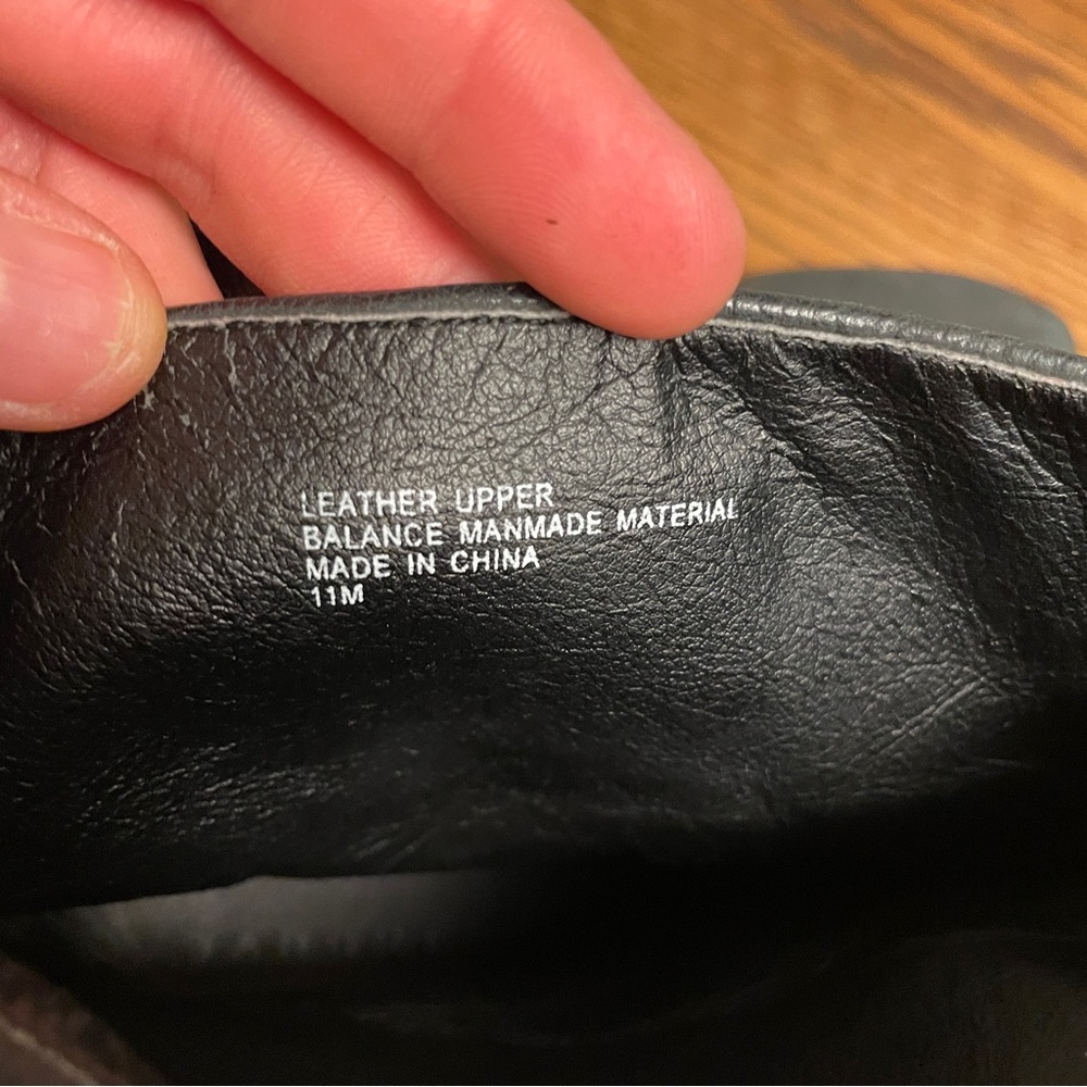 Trouve Black Leather Ankle Wedge Booties women size 11 free shipping - Picture 2 of 6